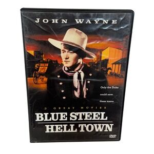 Blue Steel Hell Town DVD John Wayne Double Feature Classic Westerns GoodTimes
